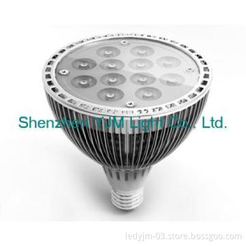 Par 38 lighting , 12*1.2W led par lighting with E27 lamp base